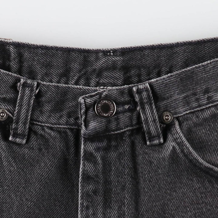 Wrangler Black Denim Tapered Jeans, Men's Size W29 (approx.) cotton black type Vintage Second Hand