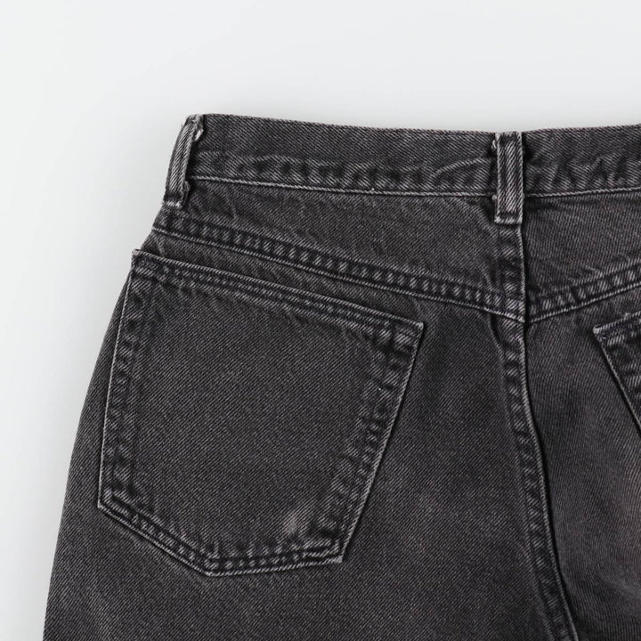Wrangler Black Denim Tapered Jeans, Men's Size W29 (approx.) cotton black type Vintage Second Hand