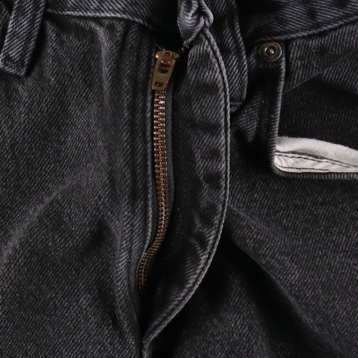 Wrangler Regular Fit Black Denim Straight Leg Denim Pants, Men's Size W30 cotton black type Vintage Second Hand