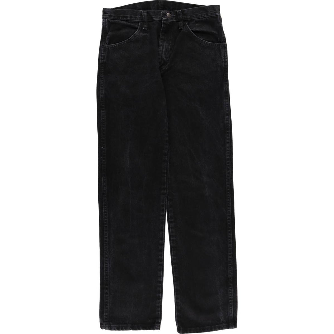 Rustler Black Denim Straight Denim Pants for Men, W30 equivalent cotton black type Vintage Second Hand