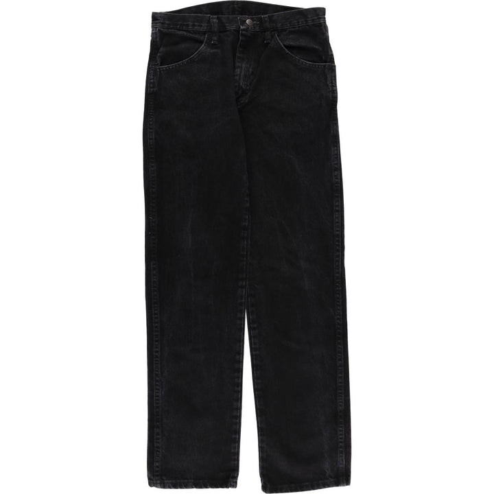 Rustler Black Denim Straight Denim Pants for Men, W30 equivalent cotton black type Vintage Second Hand