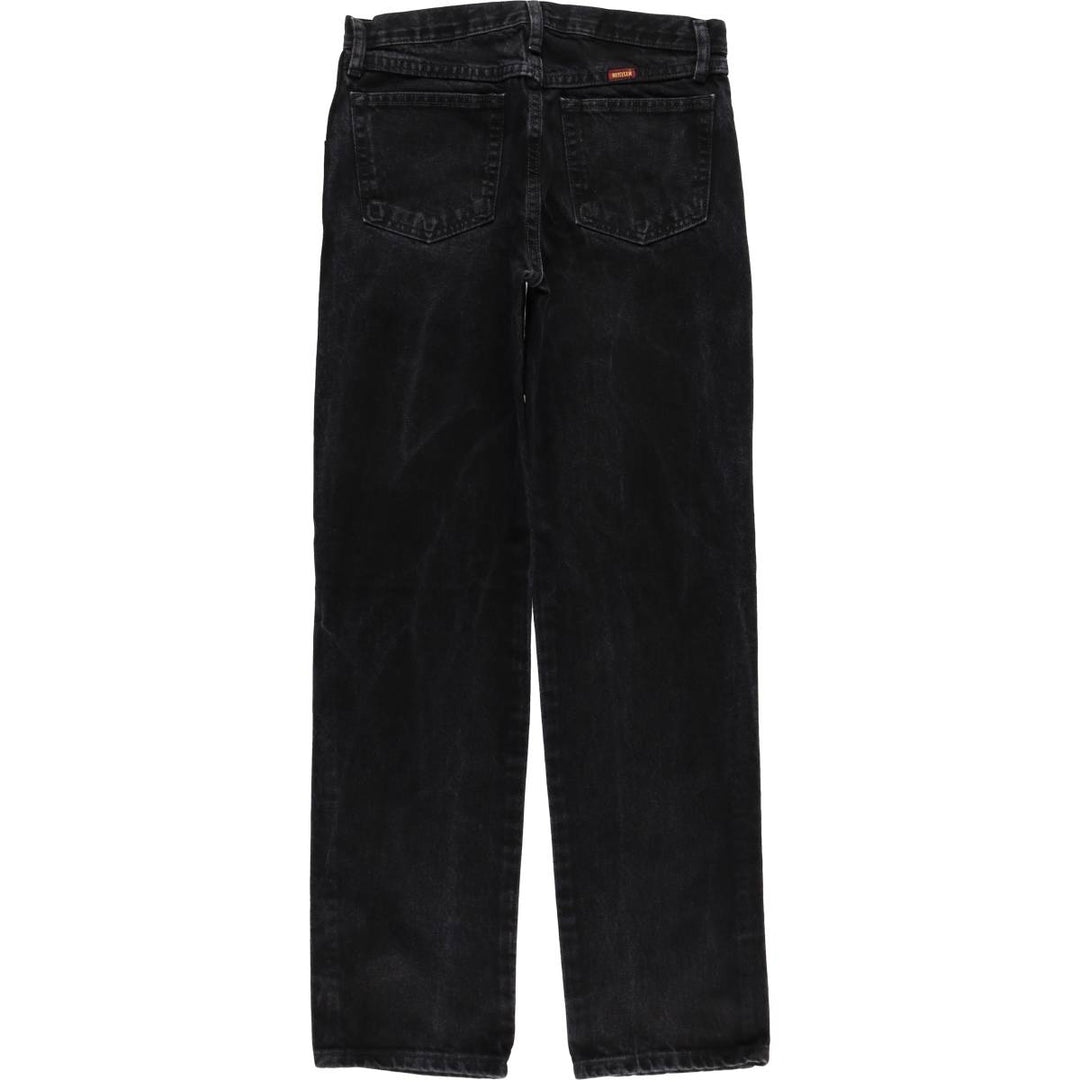 Rustler Black Denim Straight Denim Pants for Men, W30 equivalent cotton black type Vintage Second Hand