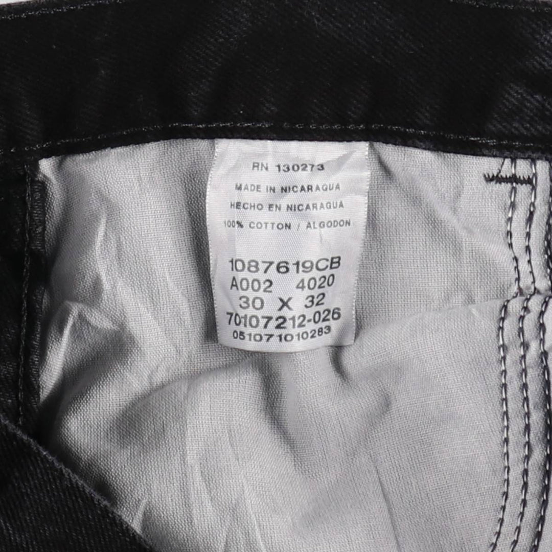 Rustler Black Denim Straight Denim Pants for Men, W30 equivalent cotton black type Vintage Second Hand