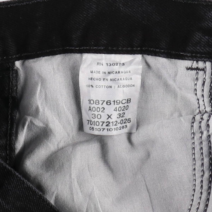 Rustler Black Denim Straight Denim Pants for Men, W30 equivalent cotton black type Vintage Second Hand