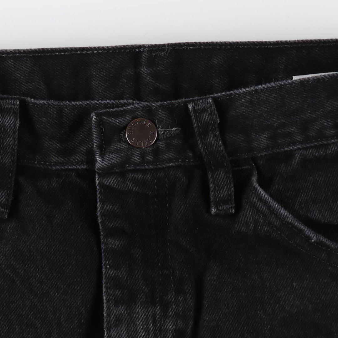 Rustler Black Denim Straight Denim Pants for Men, W30 equivalent cotton black type Vintage Second Hand