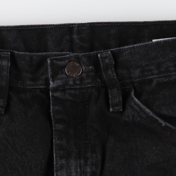 Rustler Black Denim Straight Denim Pants for Men, W30 equivalent cotton black type Vintage Second Hand