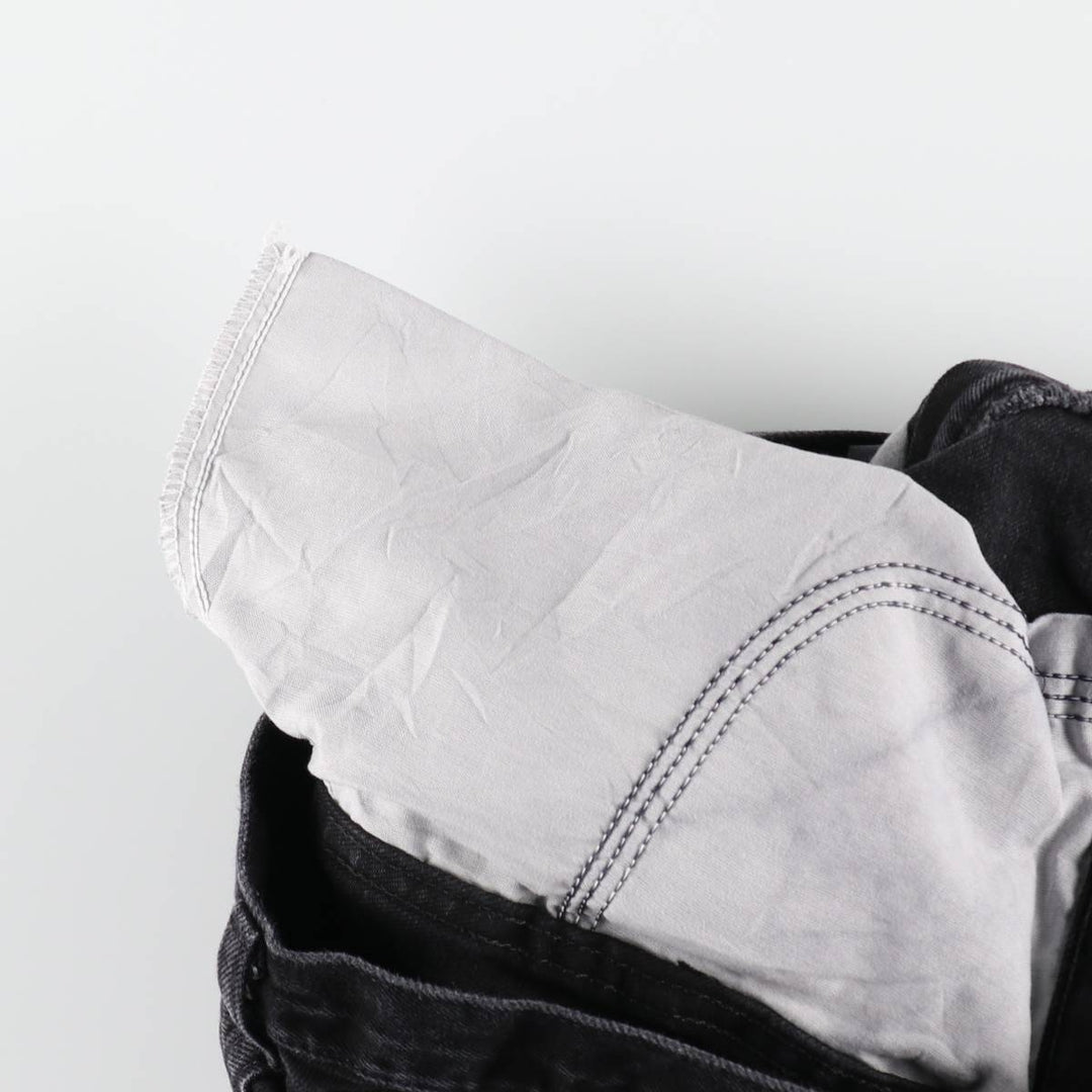 Rustler Black Denim Straight Denim Pants for Men, W30 equivalent cotton black type Vintage Second Hand