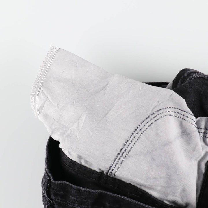 Rustler Black Denim Straight Denim Pants for Men, W30 equivalent cotton black type Vintage Second Hand