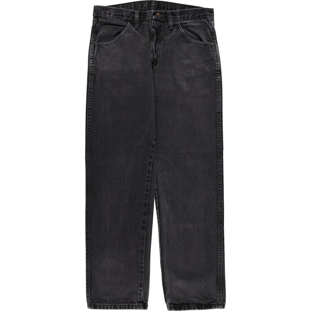 RUSTLER Black Denim Tapered Denim Pants, Men's Size W33 cotton black type Vintage Second Hand