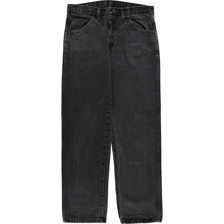 RUSTLER Black Denim Tapered Denim Pants, Men's Size W33 cotton black type Vintage Second Hand