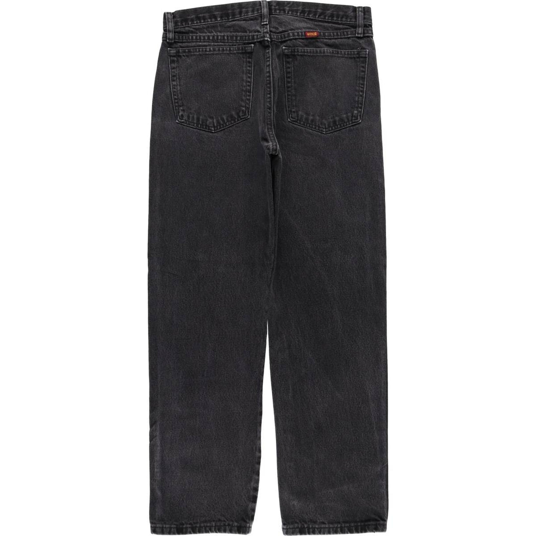 RUSTLER Black Denim Tapered Denim Pants, Men's Size W33 cotton black type Vintage Second Hand