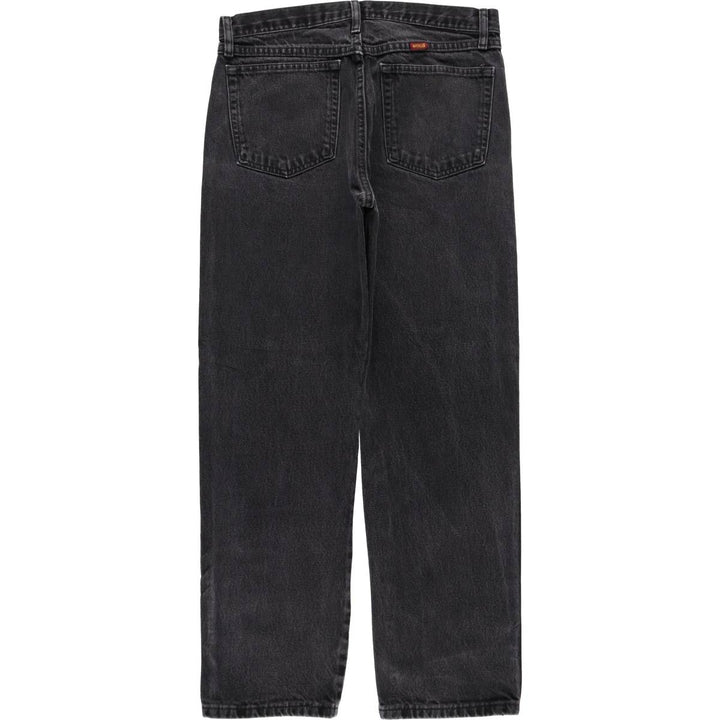 RUSTLER Black Denim Tapered Denim Pants, Men's Size W33 cotton black type Vintage Second Hand