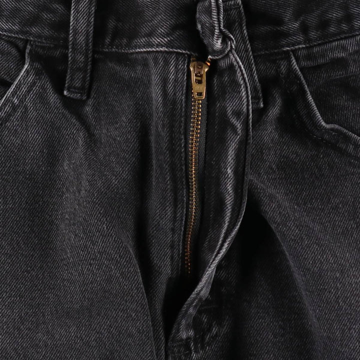 RUSTLER Black Denim Tapered Denim Pants, Men's Size W33 cotton black type Vintage Second Hand