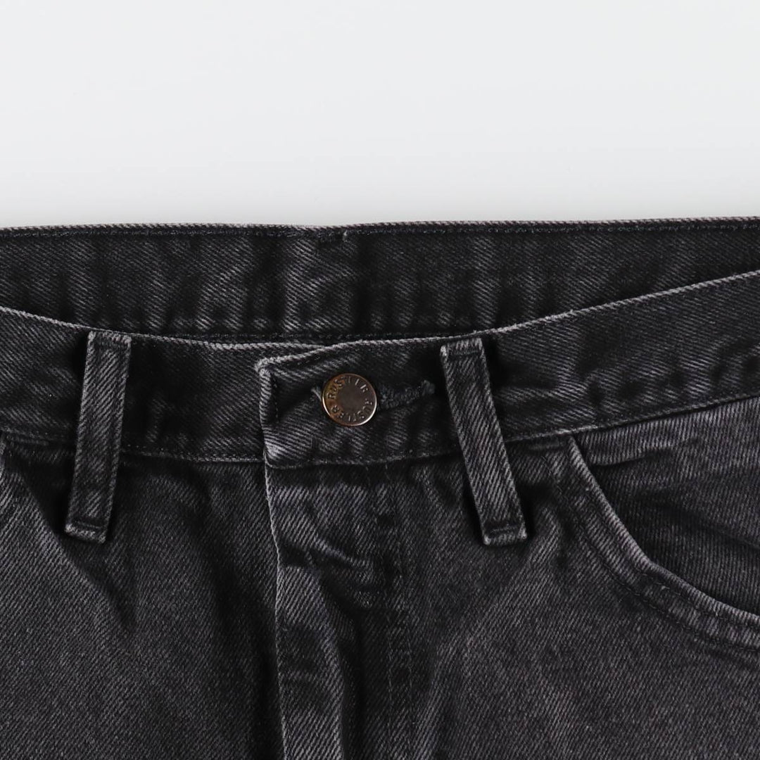 RUSTLER Black Denim Tapered Denim Pants, Men's Size W33 cotton black type Vintage Second Hand