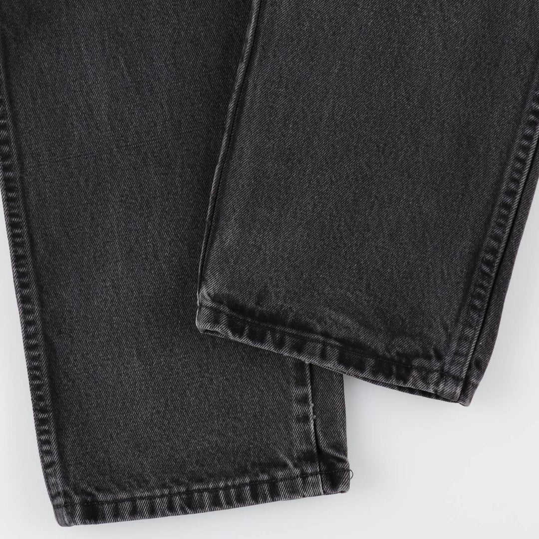 RUSTLER Black Denim Tapered Denim Pants, Men's Size W33 cotton black type Vintage Second Hand