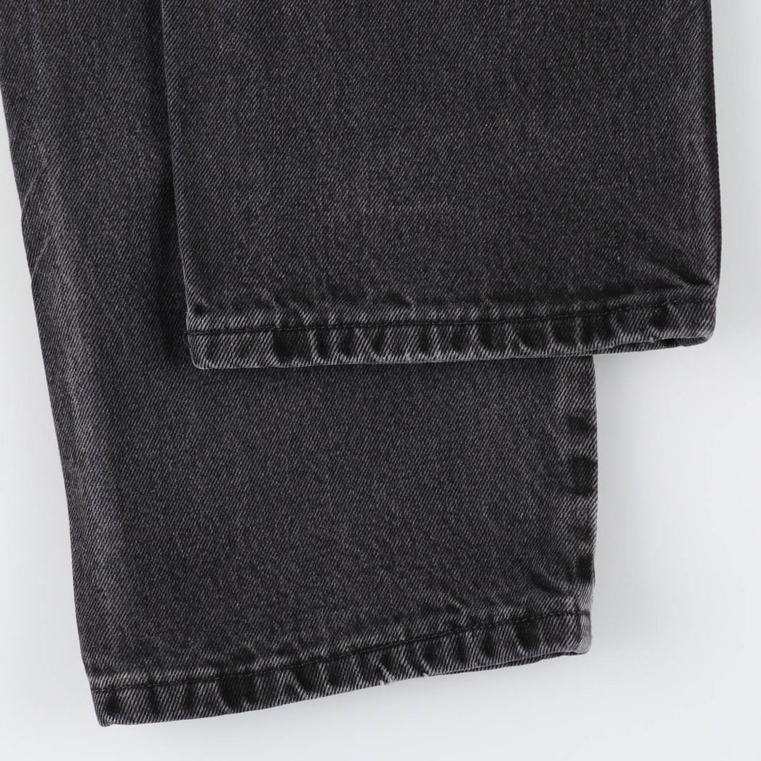 RUSTLER Black Denim Tapered Denim Pants, Men's Size W33 cotton black type Vintage Second Hand