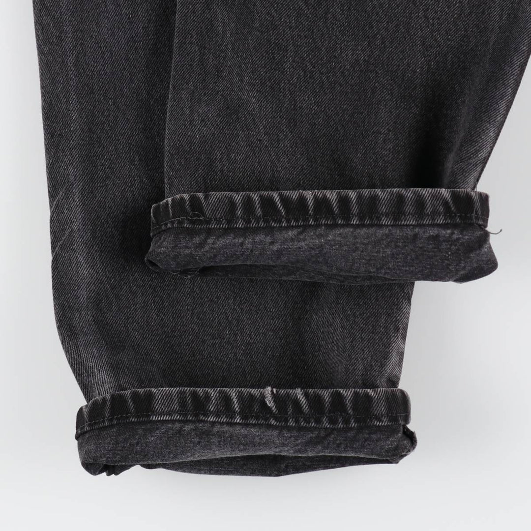 RUSTLER Black Denim Tapered Denim Pants, Men's Size W33 cotton black type Vintage Second Hand