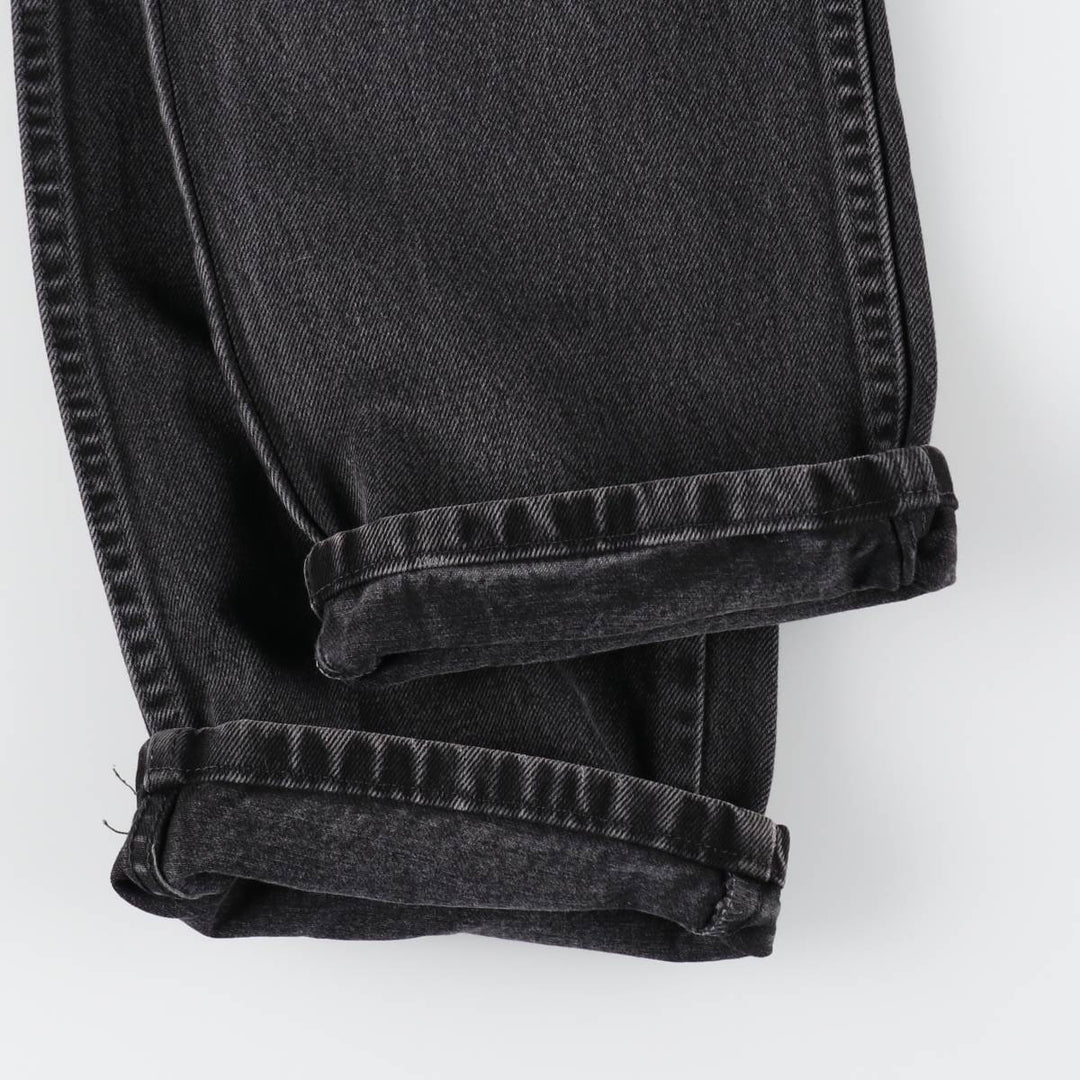 RUSTLER Black Denim Tapered Denim Pants, Men's Size W33 cotton black type Vintage Second Hand
