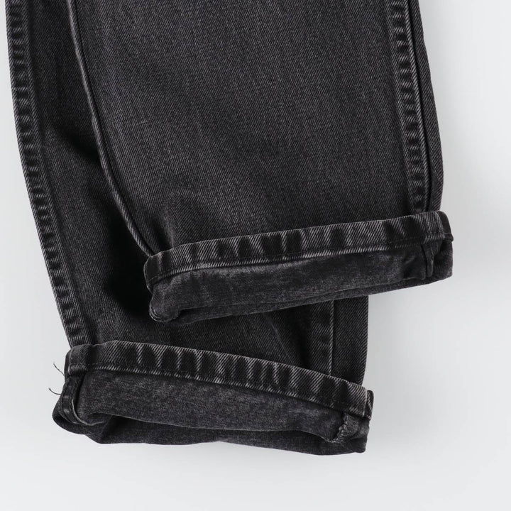 RUSTLER Black Denim Tapered Denim Pants, Men's Size W33 cotton black type Vintage Second Hand