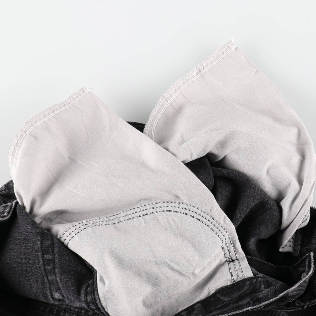 RUSTLER Black Denim Tapered Denim Pants, Men's Size W33 cotton black type Vintage Second Hand