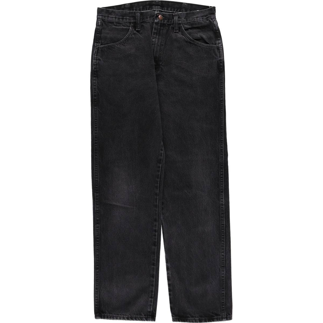 Rustler Black Denim Straight Denim Pants for Men, W32 equivalent cotton black type Vintage Second Hand