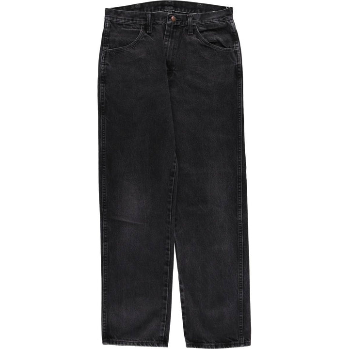 Rustler Black Denim Straight Denim Pants for Men, W32 equivalent cotton black type Vintage Second Hand