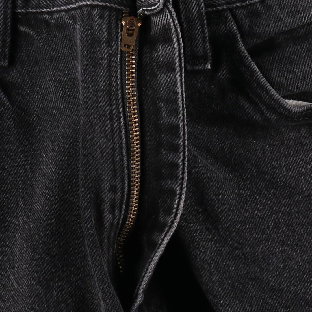 Rustler Black Denim Straight Denim Pants for Men, W32 equivalent cotton black type Vintage Second Hand