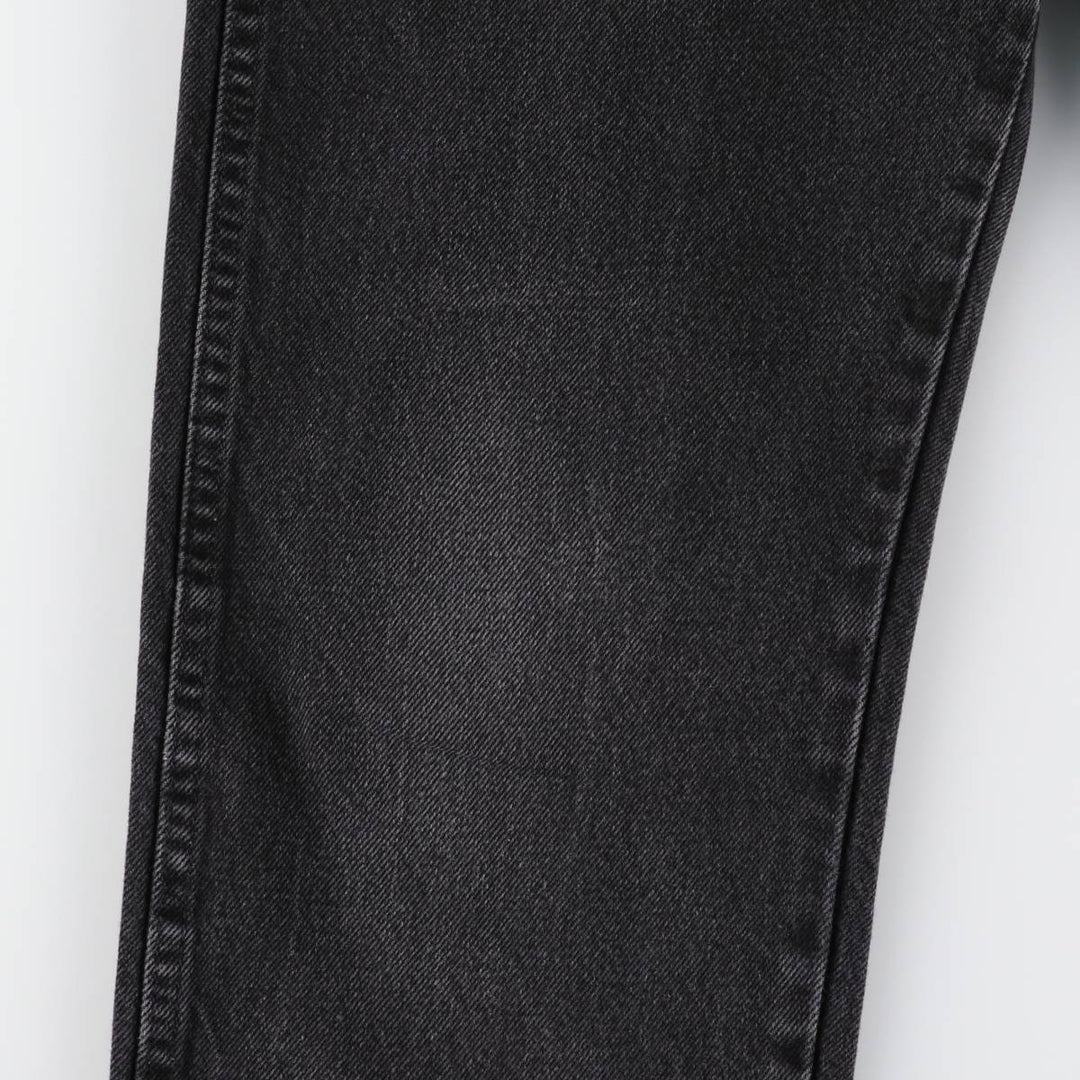 Rustler Black Denim Straight Denim Pants for Men, W32 equivalent cotton black type Vintage Second Hand