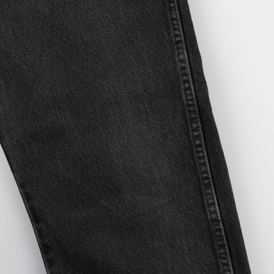Rustler Black Denim Straight Denim Pants for Men, W32 equivalent cotton black type Vintage Second Hand