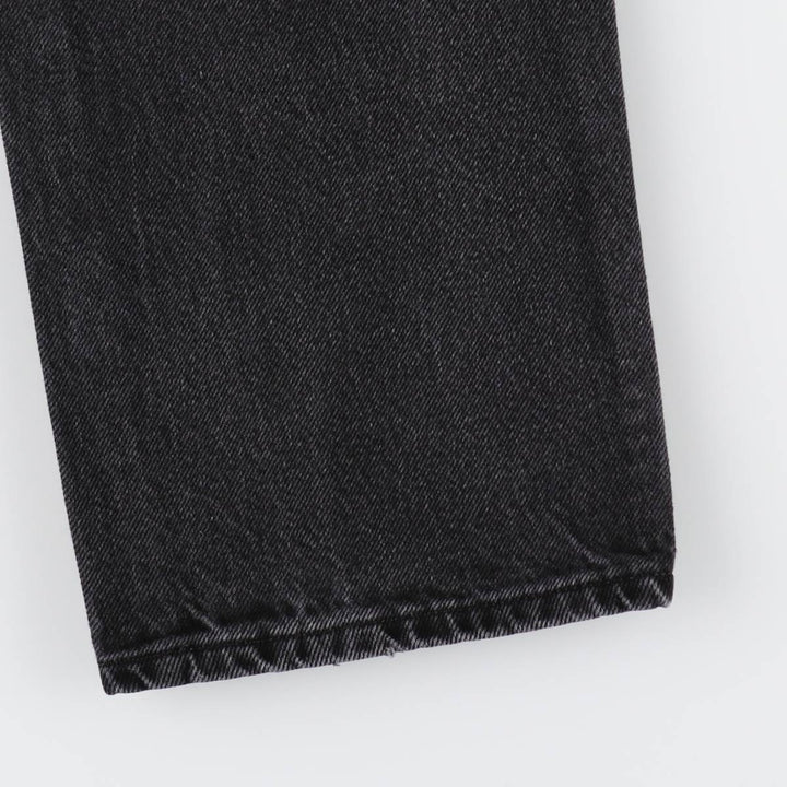 Rustler Black Denim Straight Denim Pants for Men, W32 equivalent cotton black type Vintage Second Hand