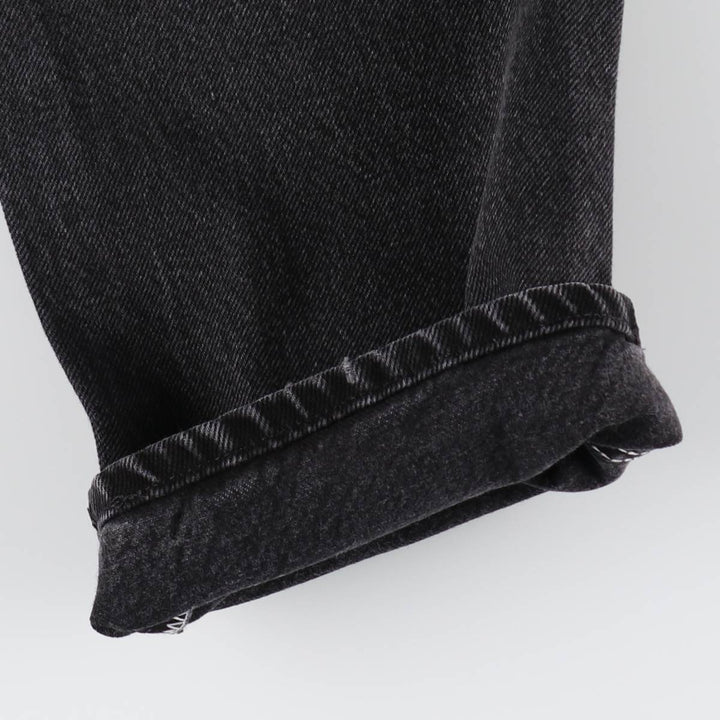 Rustler Black Denim Straight Denim Pants for Men, W32 equivalent cotton black type Vintage Second Hand