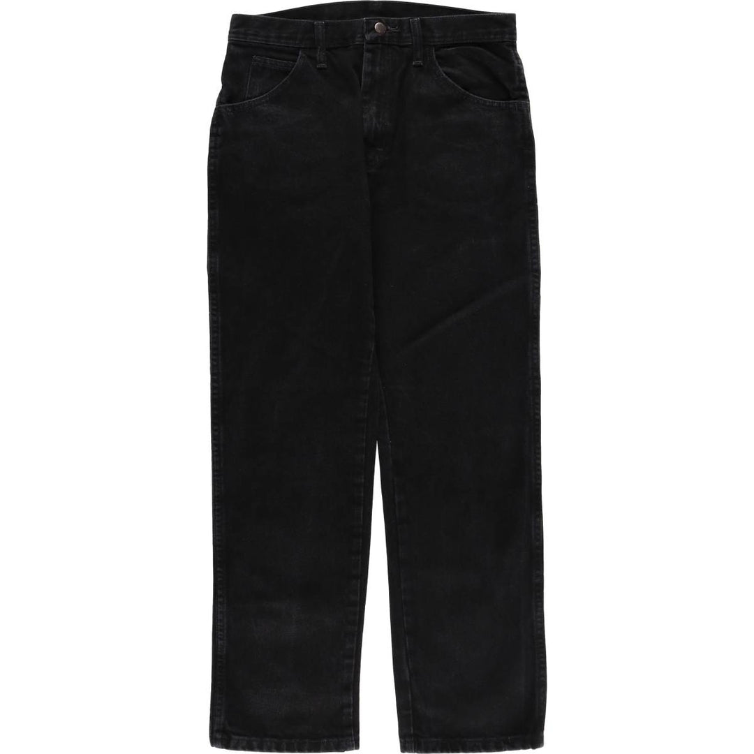 Rustler Black Denim Straight Denim Pants for Men, W31 equivalent cotton black type Vintage Second Hand