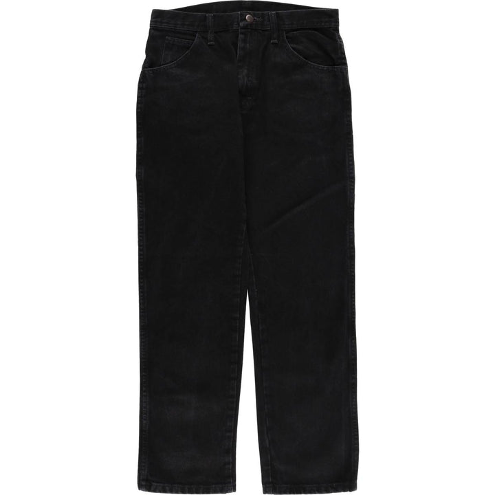 Rustler Black Denim Straight Denim Pants for Men, W31 equivalent cotton black type Vintage Second Hand
