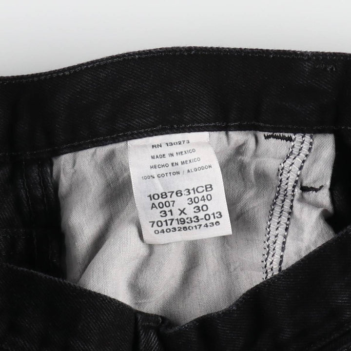 Rustler Black Denim Straight Denim Pants for Men, W31 equivalent cotton black type Vintage Second Hand