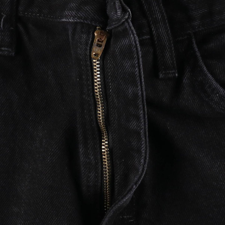 Rustler Black Denim Straight Denim Pants for Men, W31 equivalent cotton black type Vintage Second Hand
