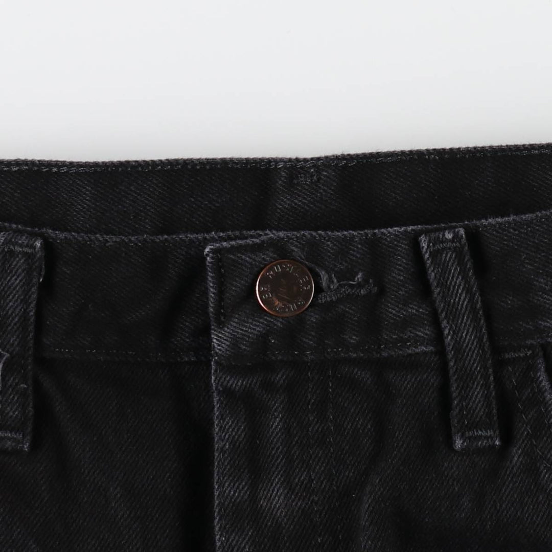 Rustler Black Denim Straight Denim Pants for Men, W31 equivalent cotton black type Vintage Second Hand
