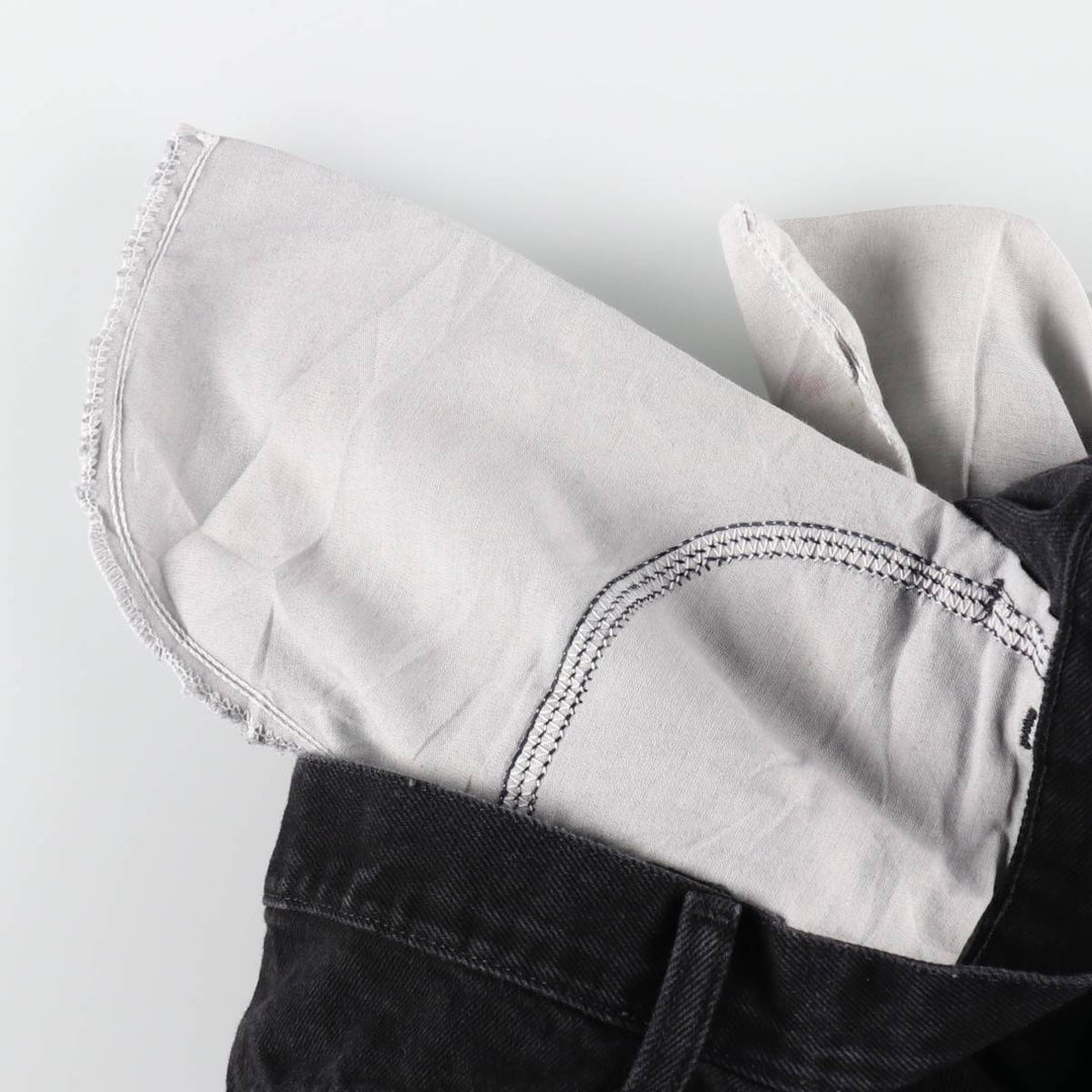 Rustler Black Denim Straight Denim Pants for Men, W31 equivalent cotton black type Vintage Second Hand