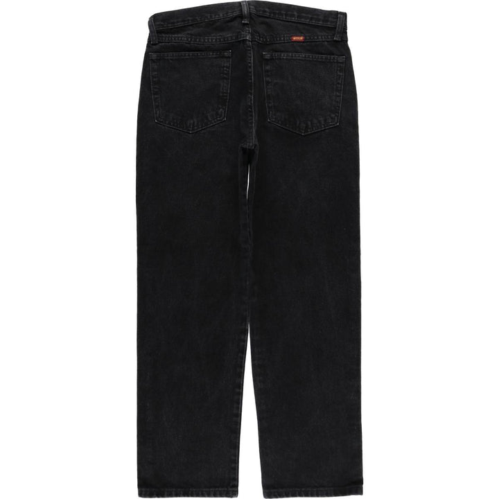Rustler Black Denim Straight Denim Pants for Men, W34 equivalent cotton black type Vintage Second Hand