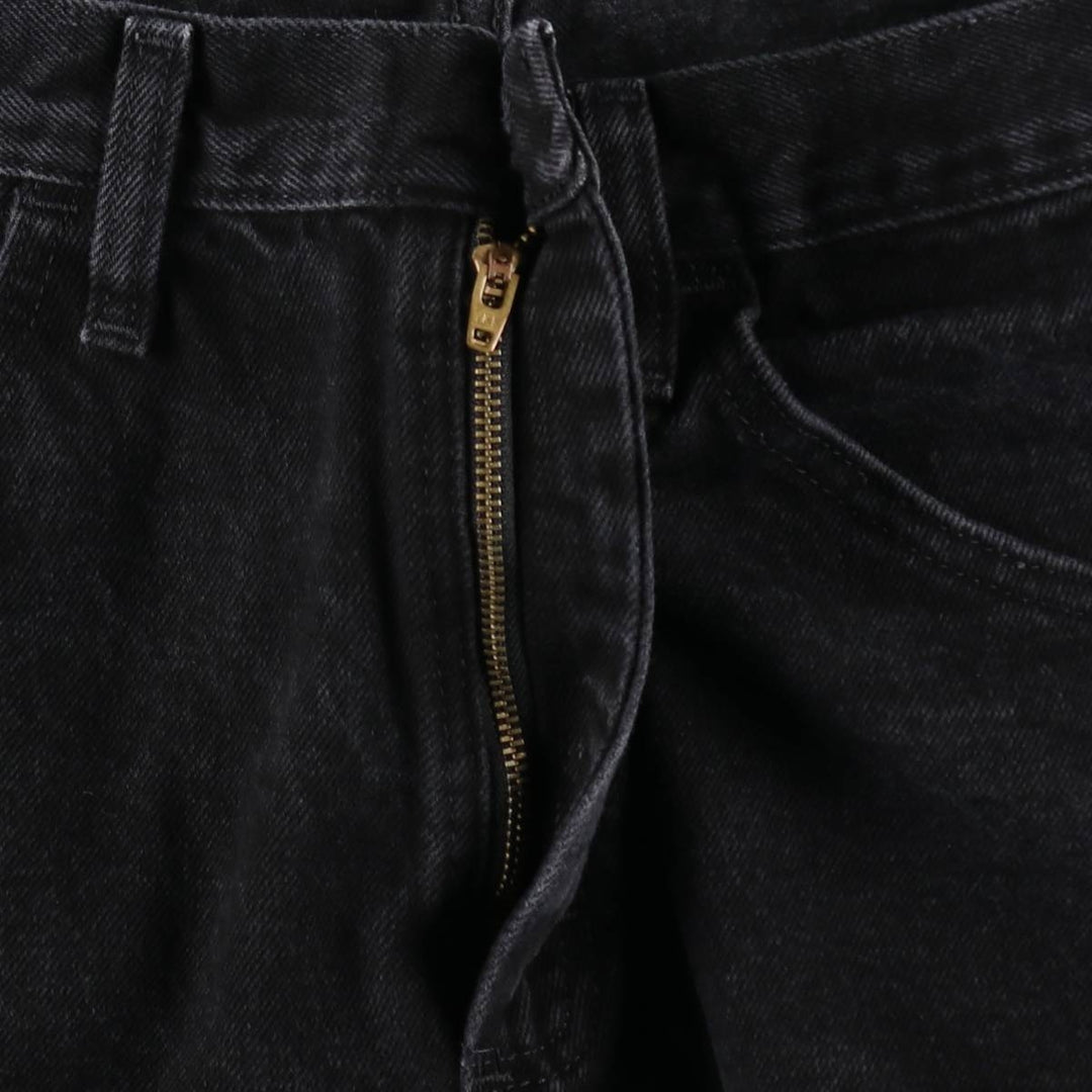 Rustler Black Denim Straight Denim Pants for Men, W34 equivalent cotton black type Vintage Second Hand