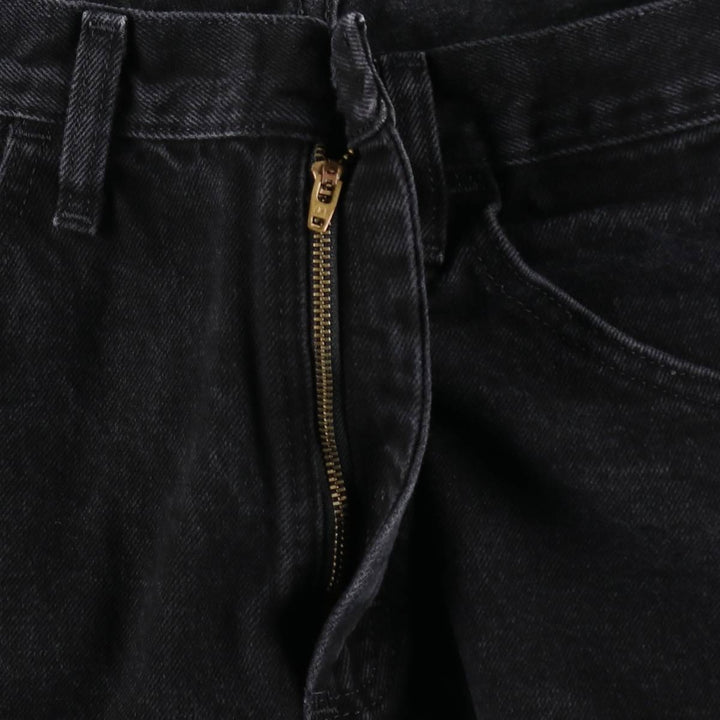 Rustler Black Denim Straight Denim Pants for Men, W34 equivalent cotton black type Vintage Second Hand