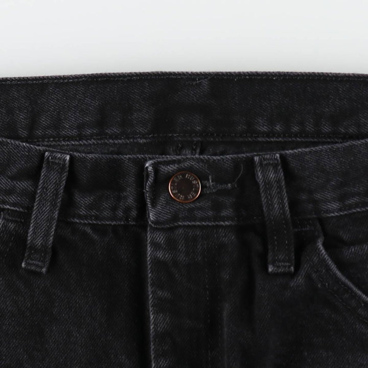 Rustler Black Denim Straight Denim Pants for Men, W34 equivalent cotton black type Vintage Second Hand