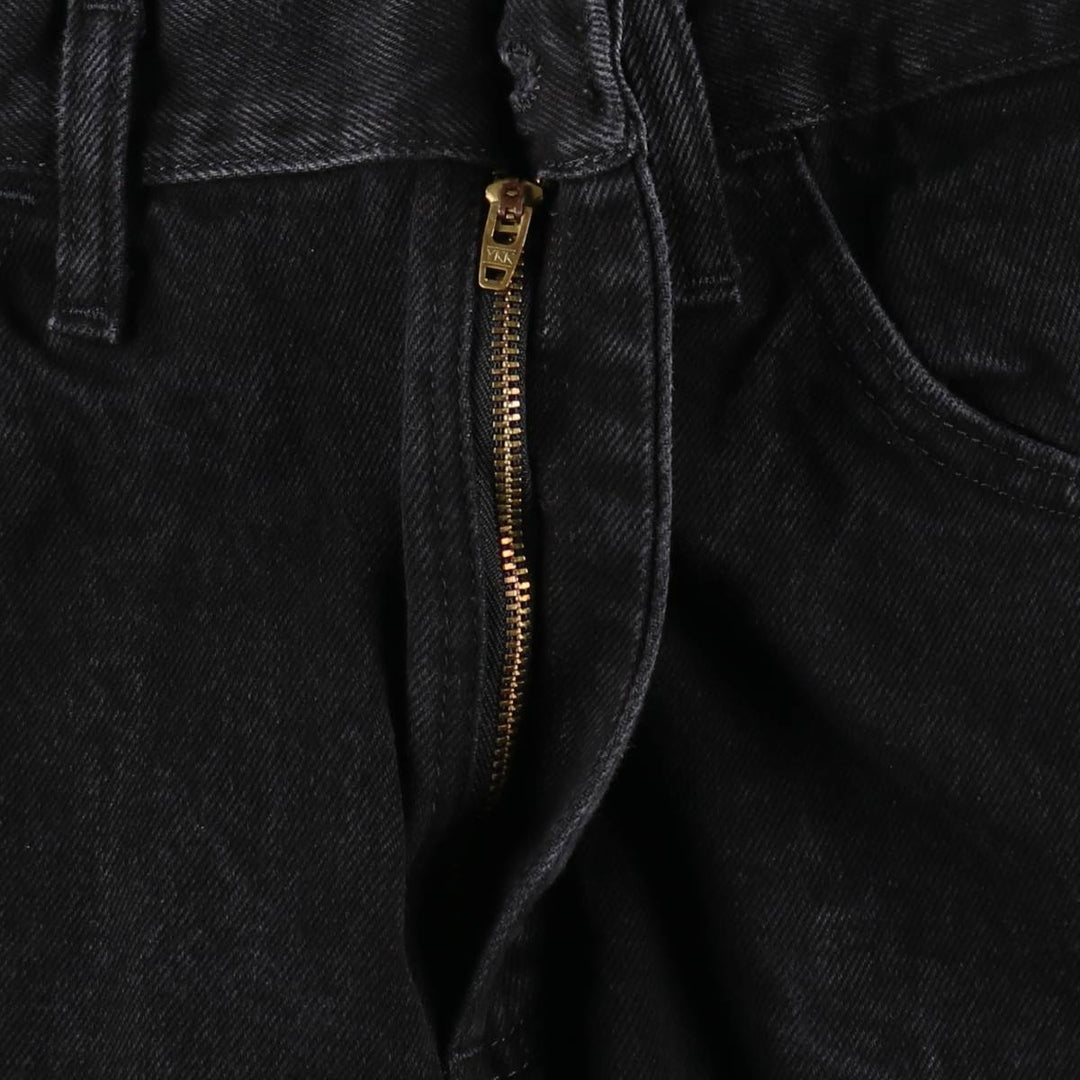 Rustler Black Denim Straight Denim Pants for Men, W32 equivalent cotton black type Vintage Second Hand
