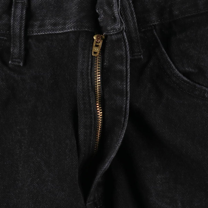 Rustler Black Denim Straight Denim Pants for Men, W32 equivalent cotton black type Vintage Second Hand