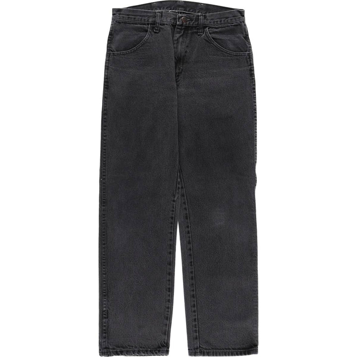 Rustler Black Denim Straight Denim Pants for Men, W32 equivalent cotton black type Vintage Second Hand