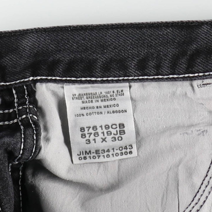 Rustler Black Denim Straight Denim Pants for Men, W32 equivalent cotton black type Vintage Second Hand