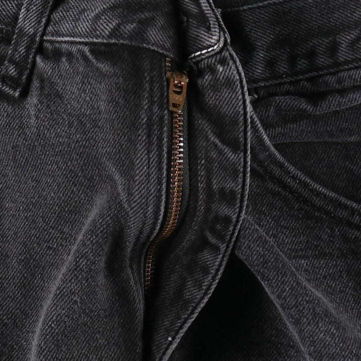 Rustler Black Denim Straight Denim Pants for Men, W32 equivalent cotton black type Vintage Second Hand