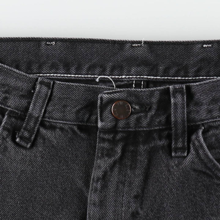 Rustler Black Denim Straight Denim Pants for Men, W32 equivalent cotton black type Vintage Second Hand