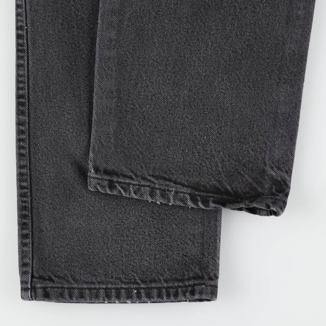 Rustler Black Denim Straight Denim Pants for Men, W32 equivalent cotton black type Vintage Second Hand