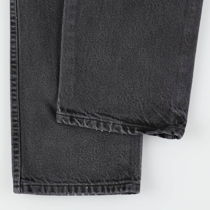 Rustler Black Denim Straight Denim Pants for Men, W32 equivalent cotton black type Vintage Second Hand