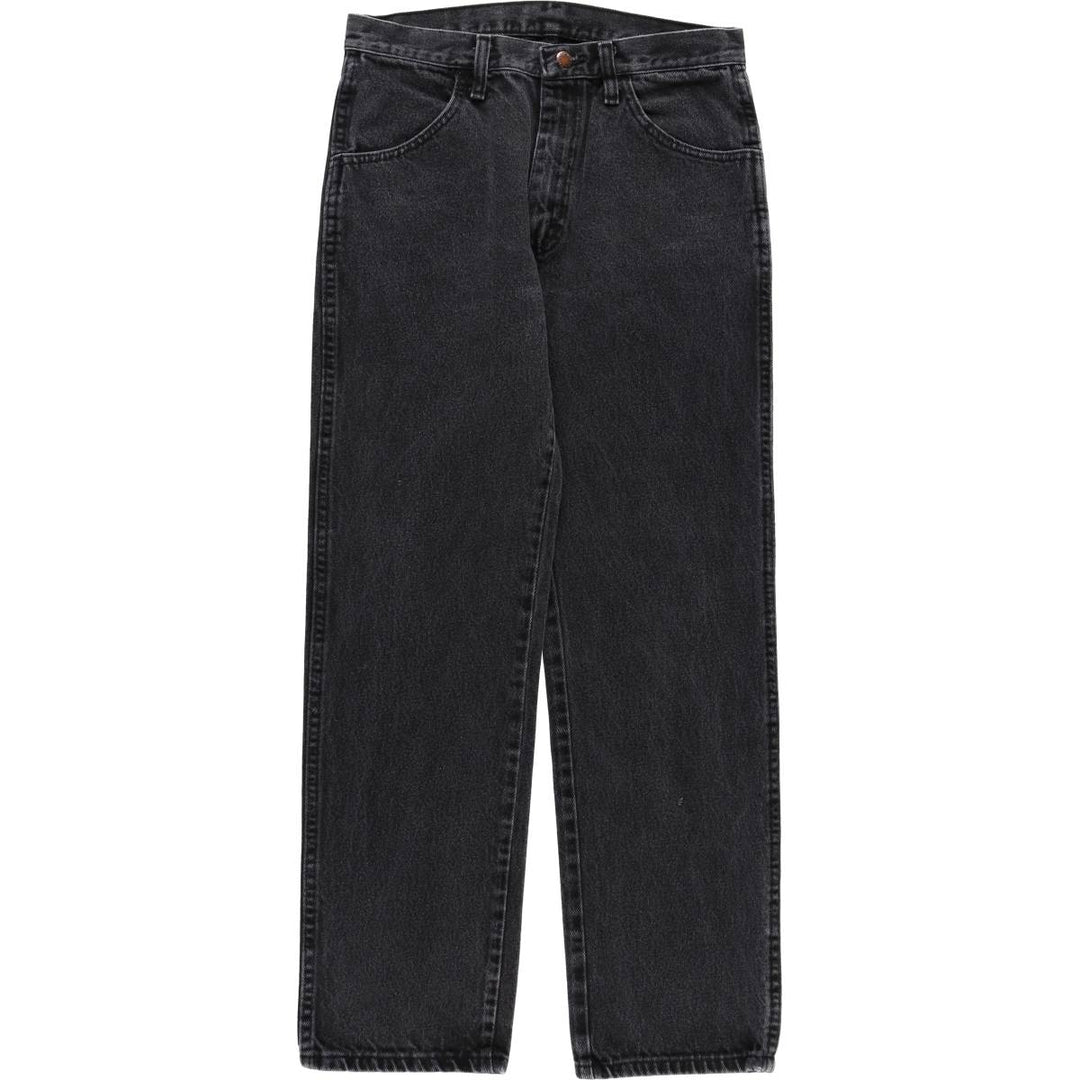 Rustler Black Denim Straight Denim Pants for Men, W30 equivalent cotton black type Vintage Second Hand